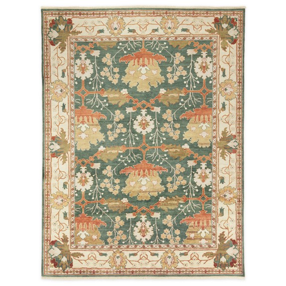 ラグ・カーペット 50s Traditional Hand-Knotted rug Geometric
