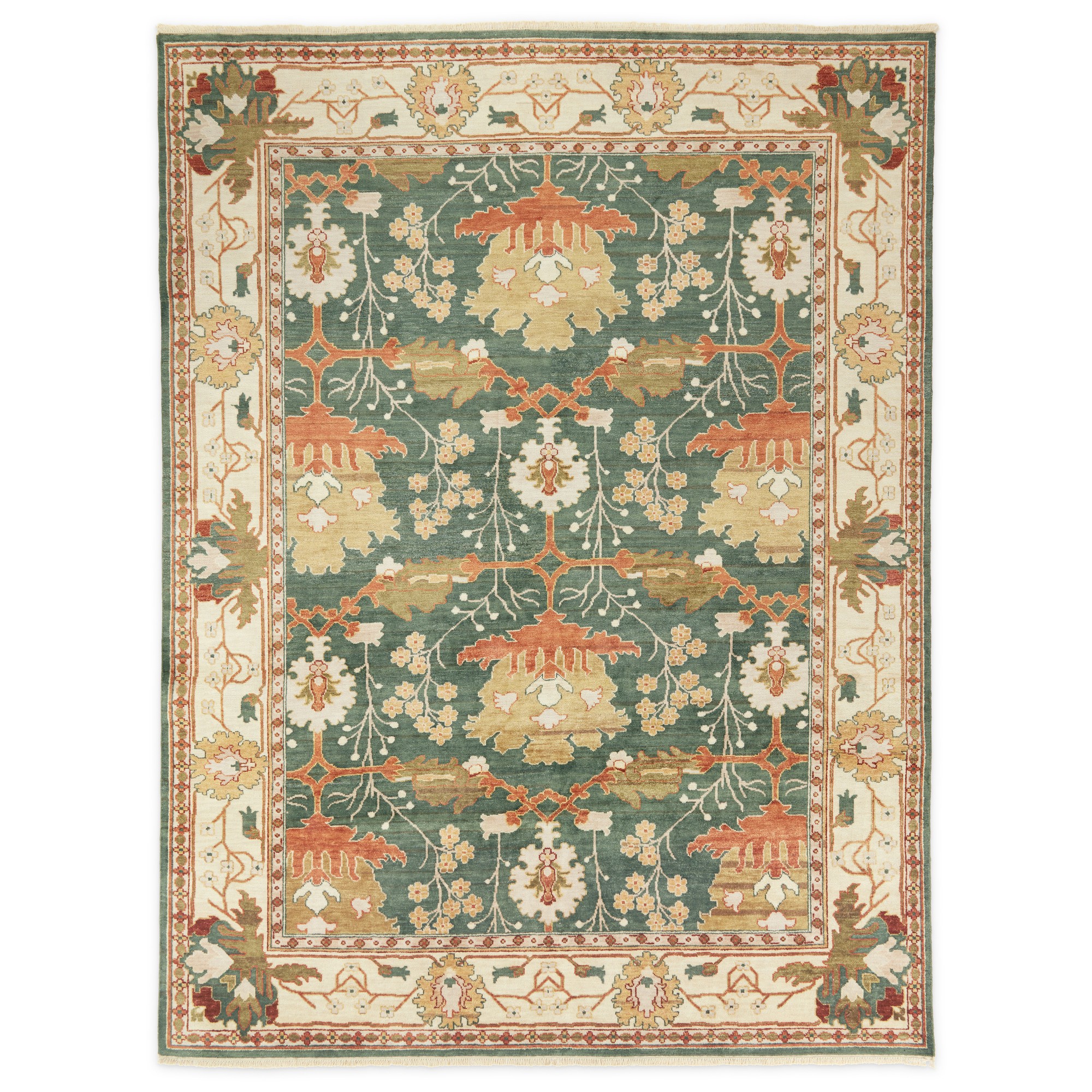 ラグ・カーペット 50s Traditional Hand-Knotted rug Hand-Knotted Wool Rug | Oushak Style by Rome Curate | Bond