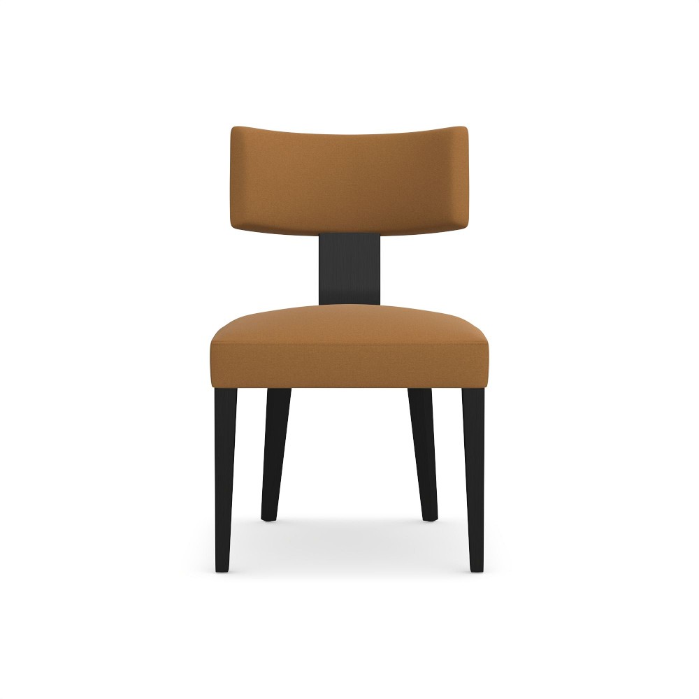 OPEN BOX: Koret Side Chair, Standard, Performance Velvet, Toffee, Drifted Ebony