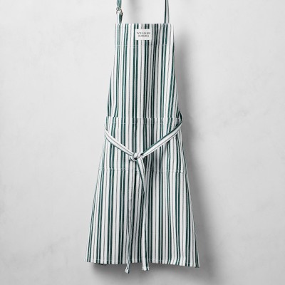 Williams Sonoma Classic Stripe Logo Apron,&#160;Dark Green