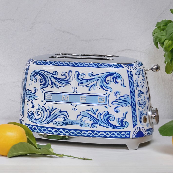 SMEG Dolce & Gabbana 2-Slice Toaster, Blu Mediterraneo
