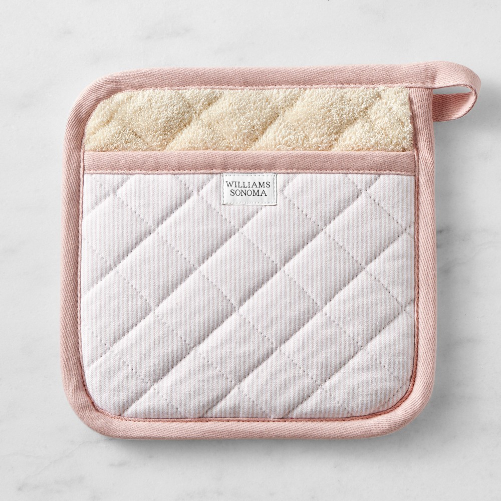 Williams Sonoma Heritage Stripe Potholder - Dusty Rose