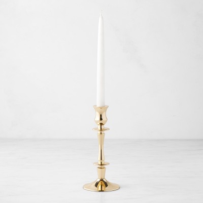 Heirloom Brass Taper Holders, Short