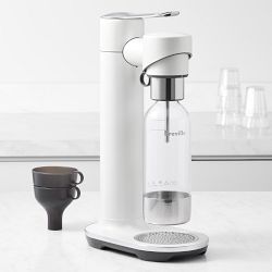 Breville InFizz Fusion Sparkling Beverage Maker without CO2 Cylinder, Sea Salt