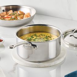 Hestan ProBond Luxe Professional Clad Stainless-Steel 2-Piece Saucepan Set