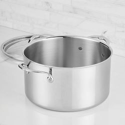 Hestan ProBond Luxe Professional Clad Stainless-Steel Stockpot, 8-Qt.