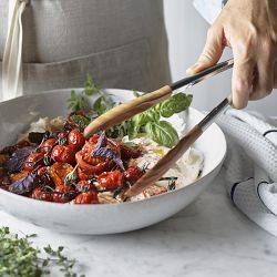 Williams Sonoma Walnut Locking Tongs