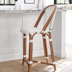 Parisian Bistro Woven Counter &amp; Bar Stool