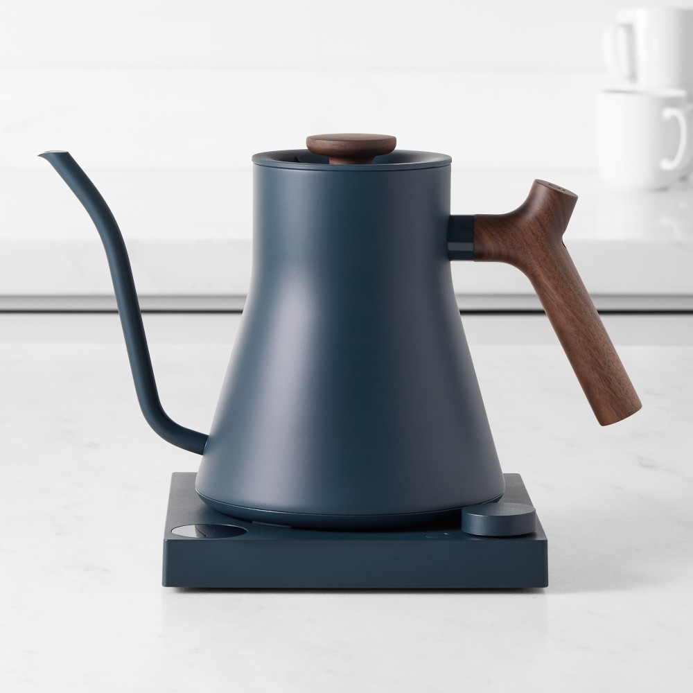 Fellow Stagg EKG Pro Electric Pour-Over Kettle - Stone Blue with Walnut Handle