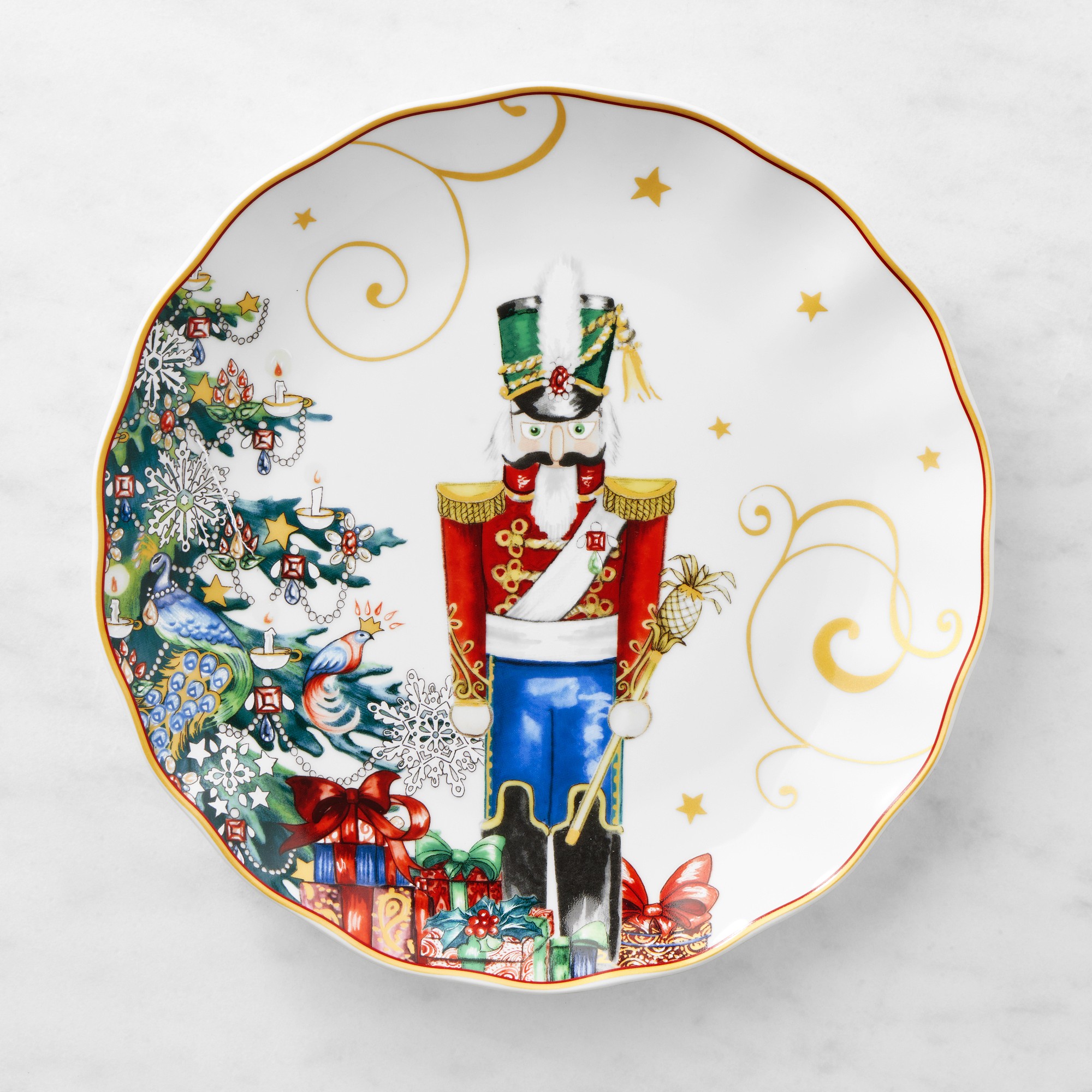 Williams-Sonoma - WILLIAMS SONOMA クリスマスプレート　4枚セット Woodland Berry Salad Plates - Set of 4 | Williams Sonoma