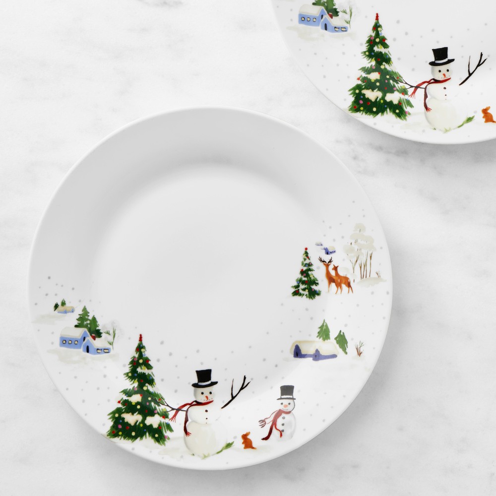 Open Kitchen by Williams Sonoma Snowy Day Salad Plates, Set of 4