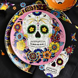 Day of the Dead Dinner Plates