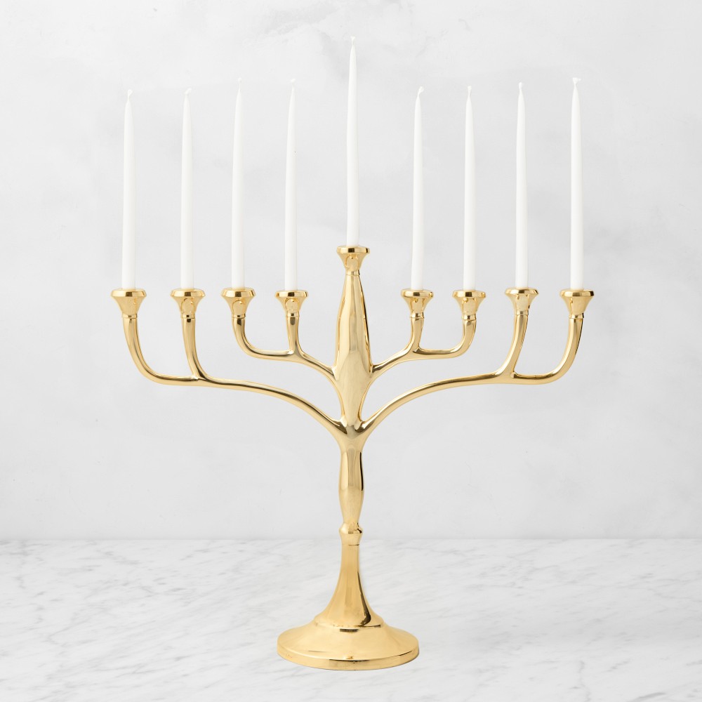 Williams Sonoma Menorah - Gold