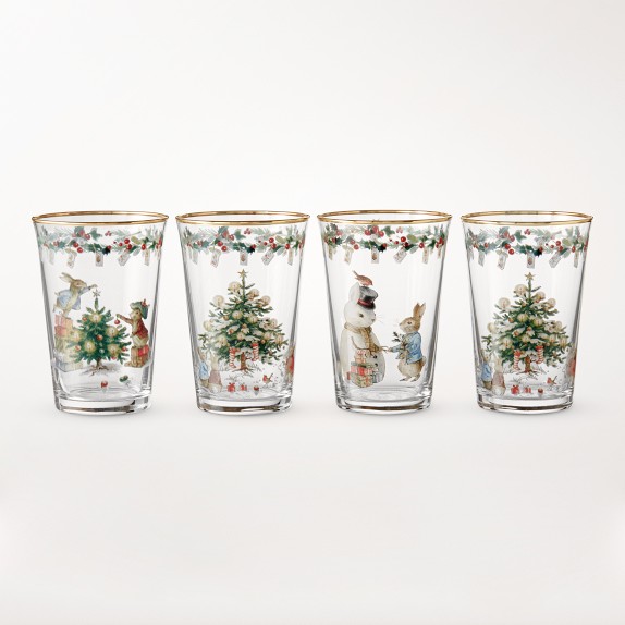 Peter Rabbit™ Christmas Tumblers, 9-oz, Set of 4