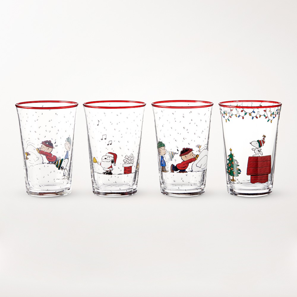 PEANUTS™ x Williams Sonoma Charlie Brown Christmas Tumblers, Set of 4