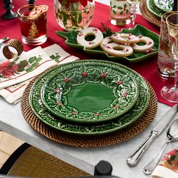 Bordallo Pinheiro Holly Berry Salad Plates, Set of 4