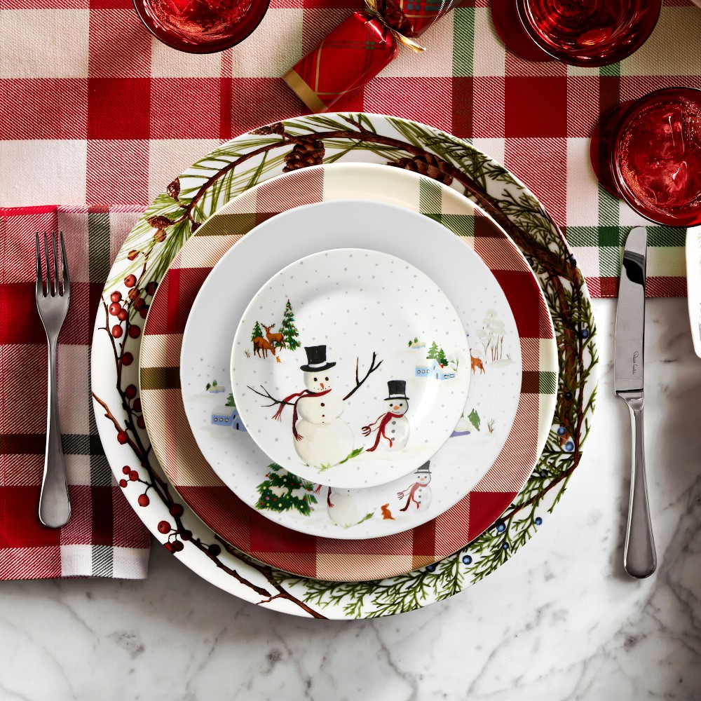 Open Kitchen by Williams Sonoma Snowy Day Appetizer Plates, Set of 4