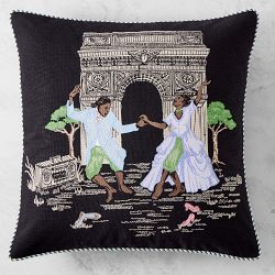 Sheila Bridges x Williams Sonoma Home Harlem Toile Needlepoint Pillow Cover