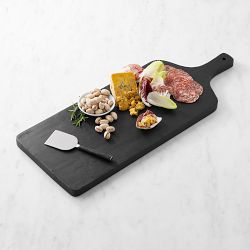 Black Wood Rectangular Cheese Board, 24"