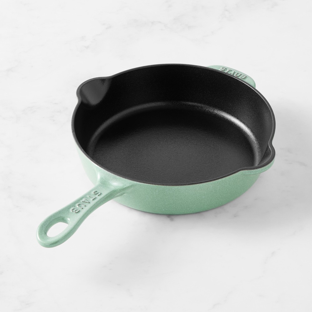 Staub Enameled Cast Iron Traditional Deep Skillet - Sage