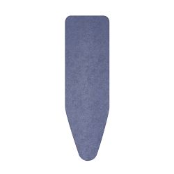 Ironing Board Cover B, 49 x 15 in (124 x 38 cm) - Cover Cotton, 0.3 in (8 mm) Foam, Denim Blue