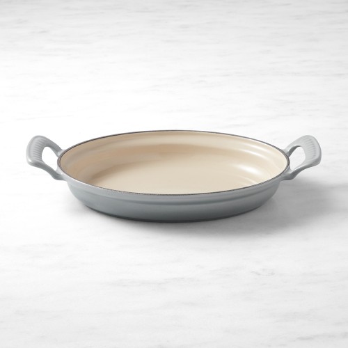 Le Creuset Modern Heritage Enameled Cast Iron Oval Gratin, 1 3/4-Qt., French Grey