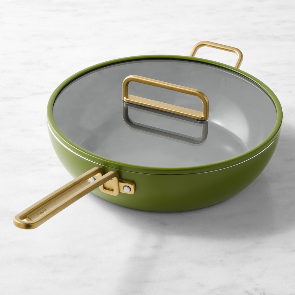Home: GreenPan Stanley Tucci Ceramic Nonstick 6.5qt Essential Stanley Pan, Tuscan Olive