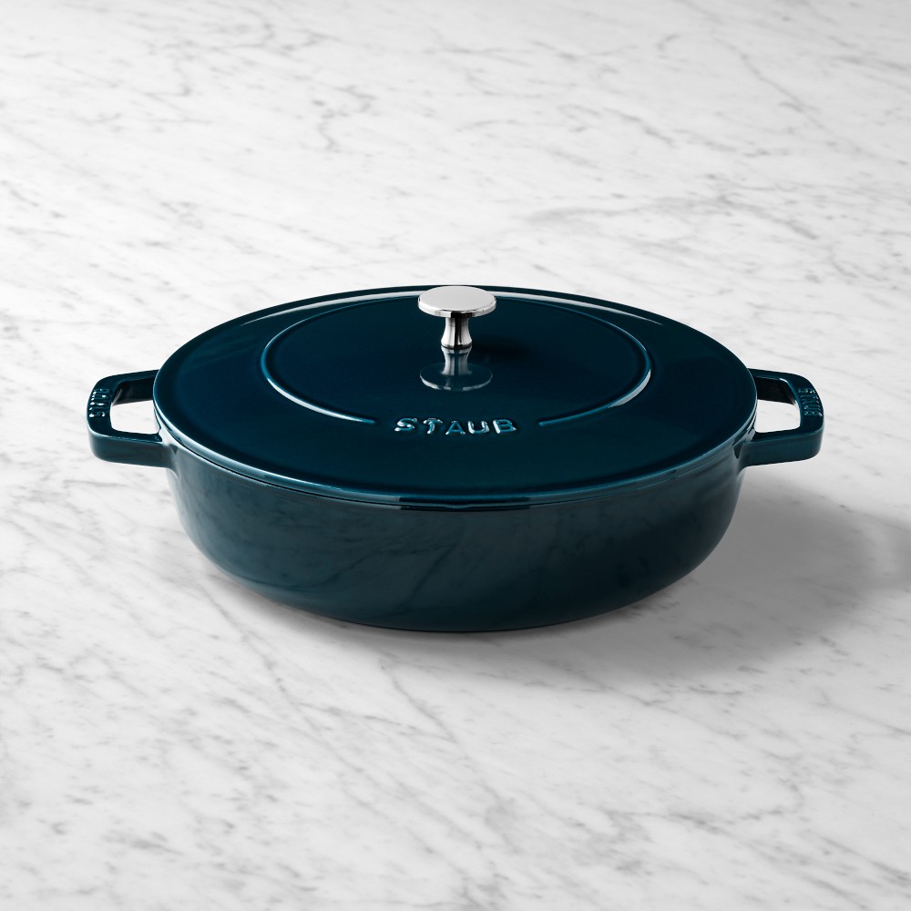 Staub x Smitten Kitchen Enameled Cast Iron Braiser 4-Qt - 4-Qt., La Mer