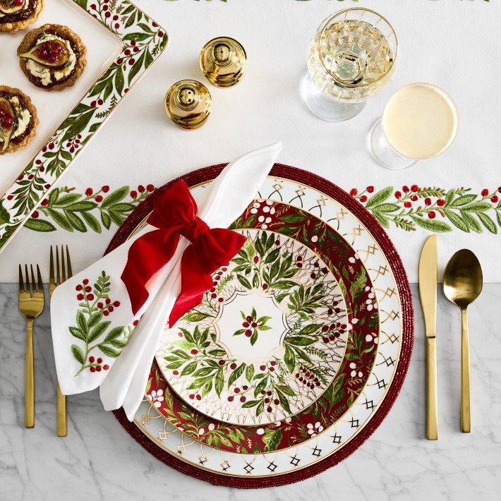 Velvet Bow Napkin Rings, Set of Williams Sonoma