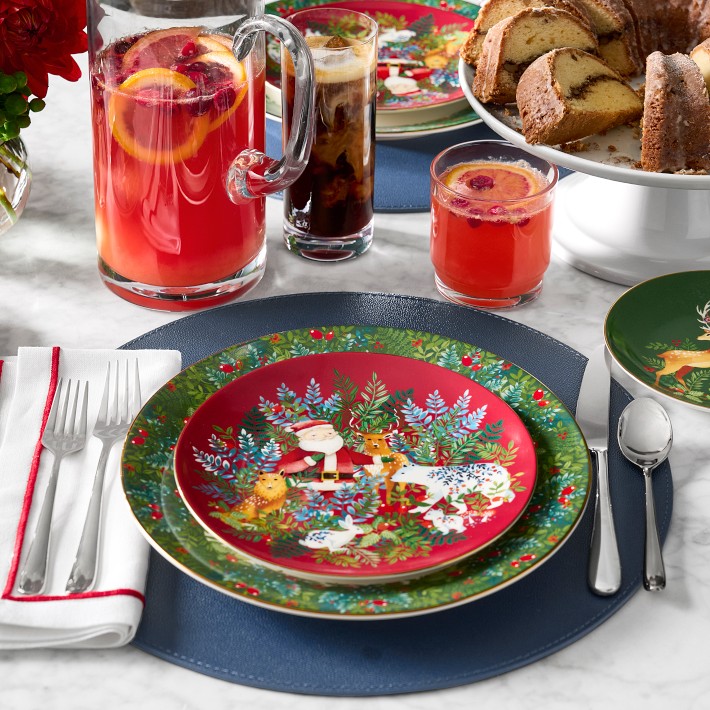 Christmas Forest Salad Plates | Williams Sonoma