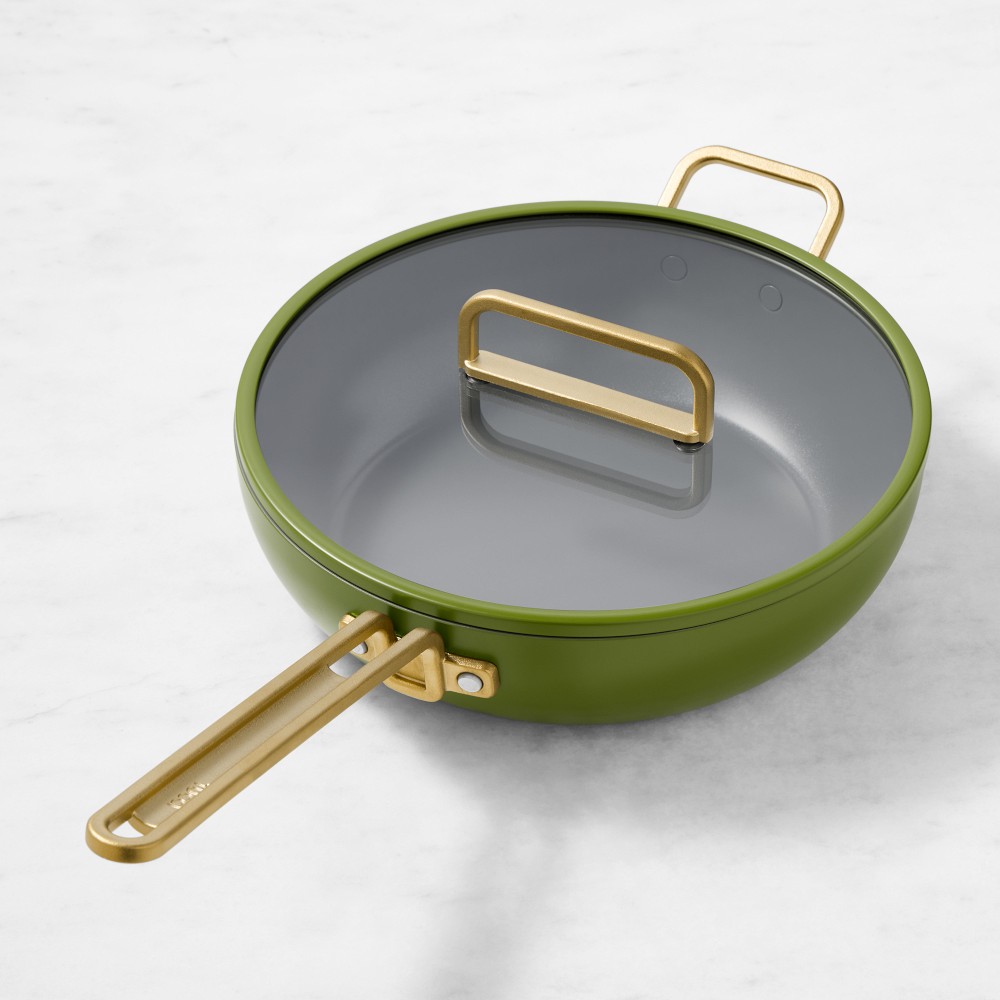 Home: GreenPan Stanley Tucci Ceramic Nonstick 4.5qt Essential Stanley Pan, Tuscan Olive