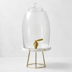 Marble Honeycomb Beverage Dispenser Base