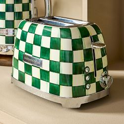 MacKenzie-Childs Emerald Check 2-Slice Toaster