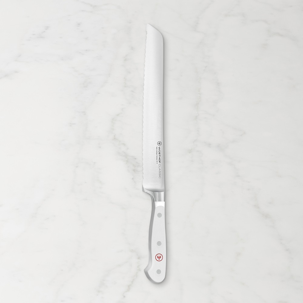 Wüsthof Classic Double-Serrated Bread Knife, 9" WHITE