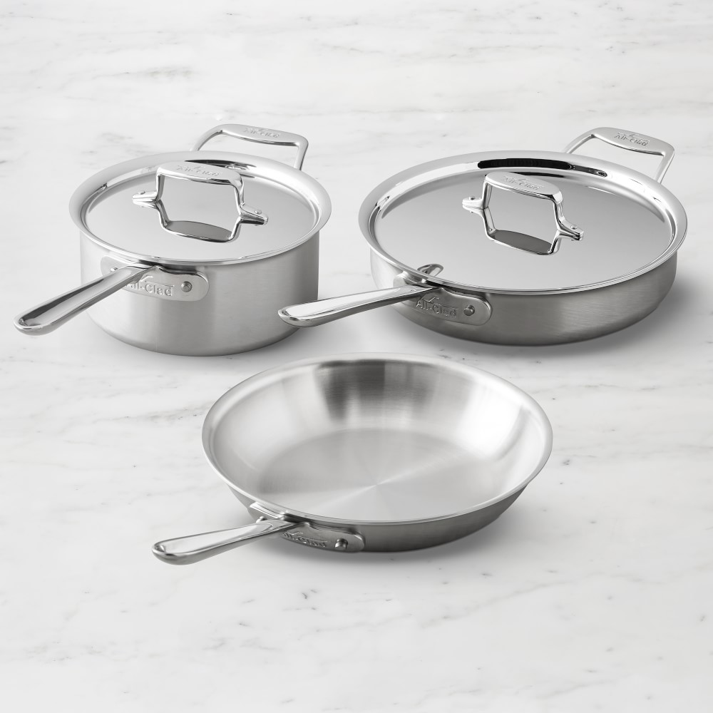 All-Clad D5 Brushed Stainless-Steel 5-Piece Cookware Set