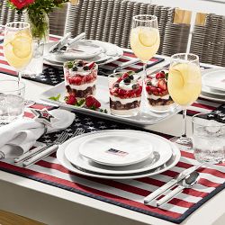 American Flag Appetizer Plates
