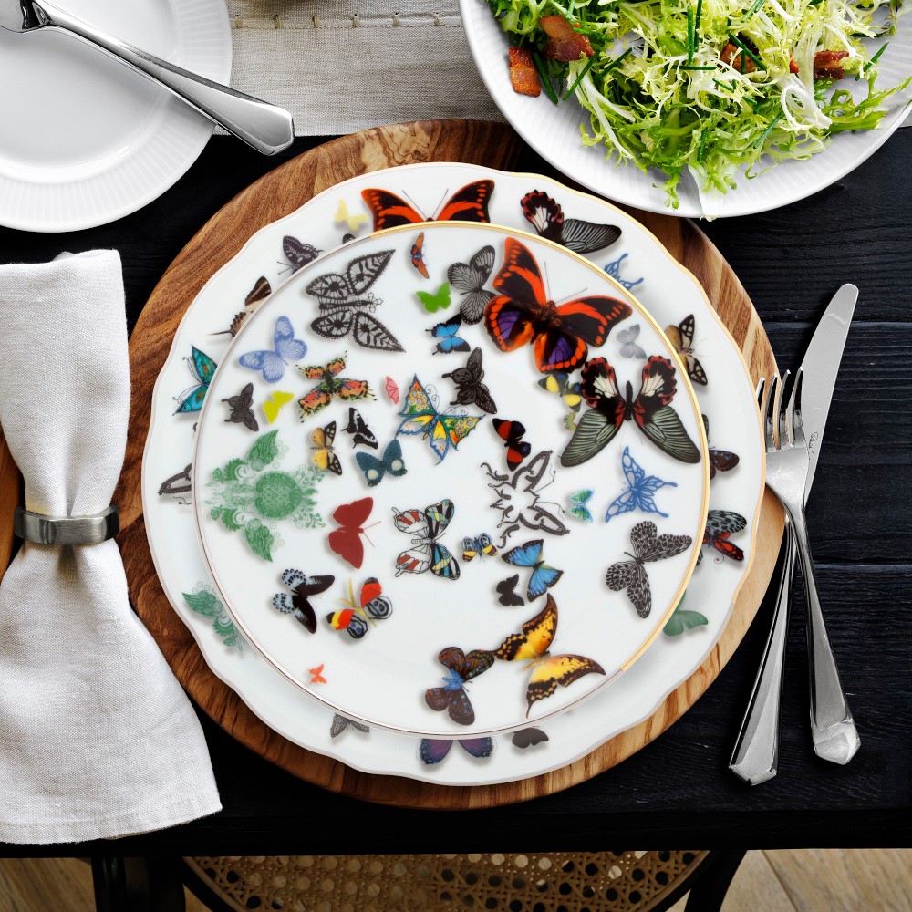 Christian Lacroix Butterfly Parade Salad Plates, Set of 4