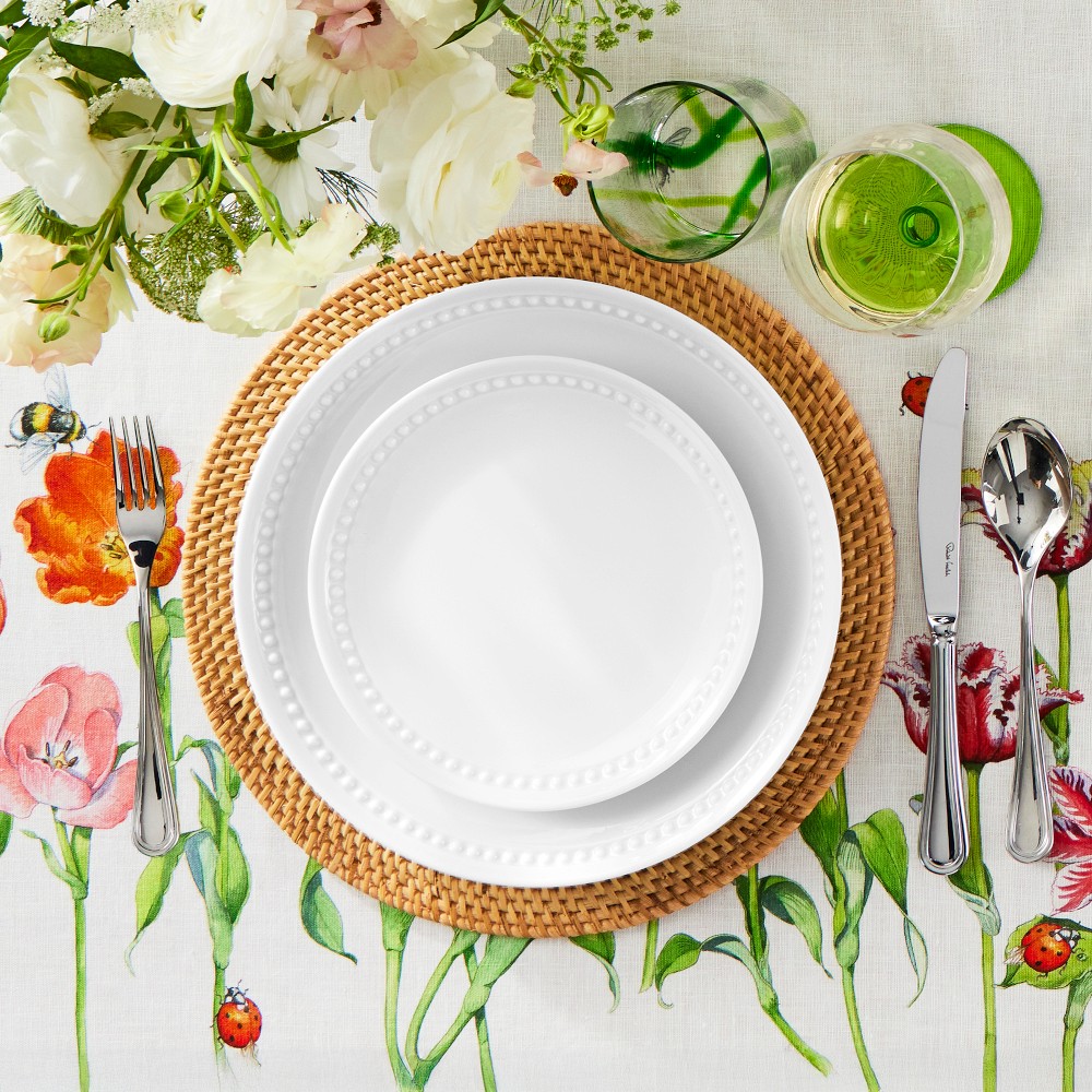 Pillivuyt Beaded Coupe Salad Plates