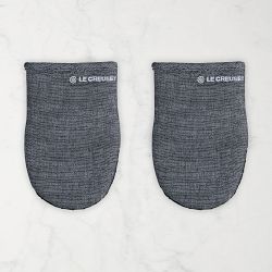 Le Creuset Mini Oven Mitts, Set of 2, Noir