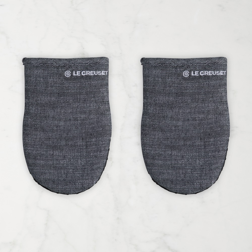 Le Creuset Mini Oven Mitts, Set of 2 - Set of 2, Noir