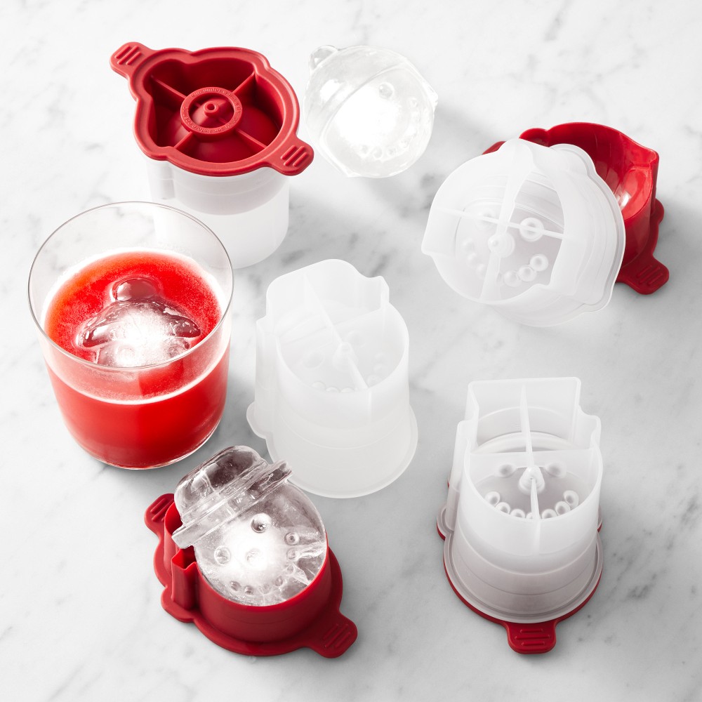 Williams Sonoma Snowman Ice Molds, Set of 4