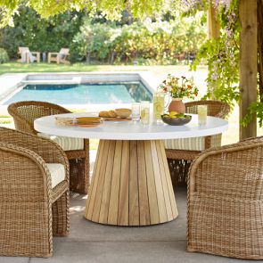 Balboa Round Fiberstone Dining Table 60