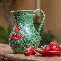Bordallo Pinheiro Strawberries Pitcher