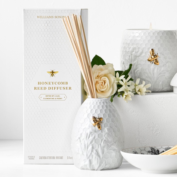 Honeycomb Porcelain Bee Diffuser | Williams Sonoma