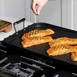 All-Clad HA1 Expert Hard Anodized Nonstick Double Burner Grill, 13&quot; x 20&quot;