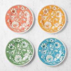 Iznik Outdoor Melamine Salad Plates, Set of 4