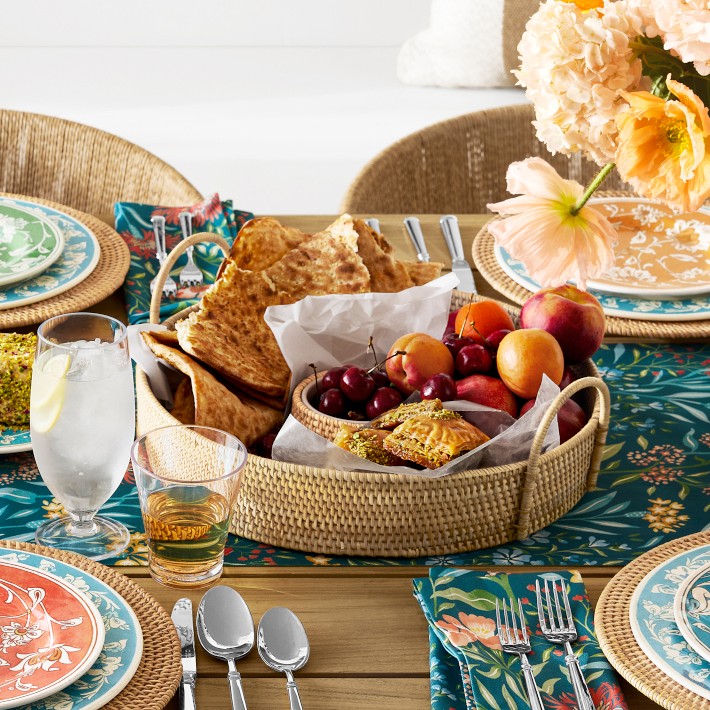 Light Woven Charger, Rattan Tableware | Williams Sonoma