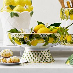Limone Porcelain Fruit Bowl