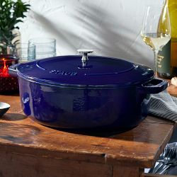 Staub Enameled Cast Iron Wide Oval Dutch Oven, 6 1/4-Qt.
