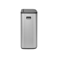 Brabantia Bo Touch Top Dual Compartment Recycling Trash Can, 2 x 8 Gallon 